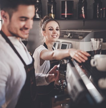 Coffee shop workers
