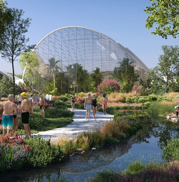 Therme Manchester garden