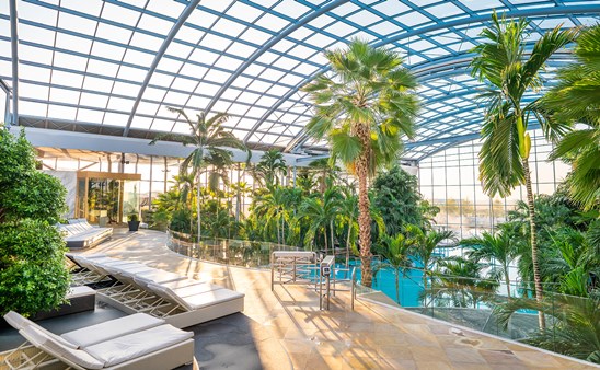 Therme MAnchester poolside